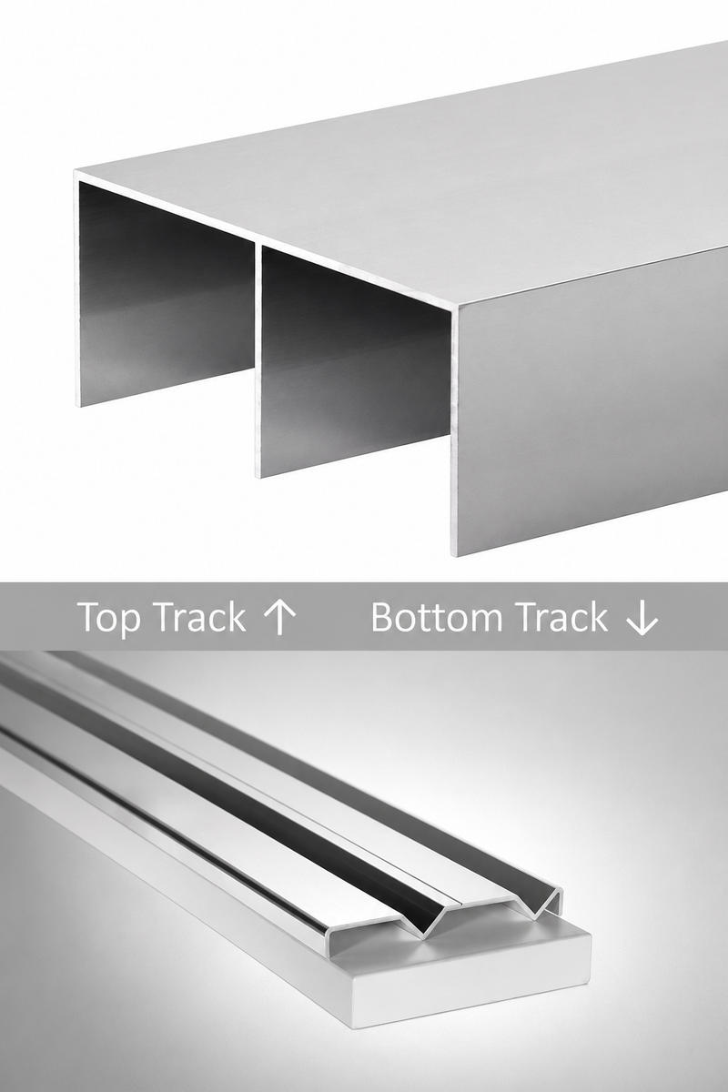 57mm Slimline Double Track