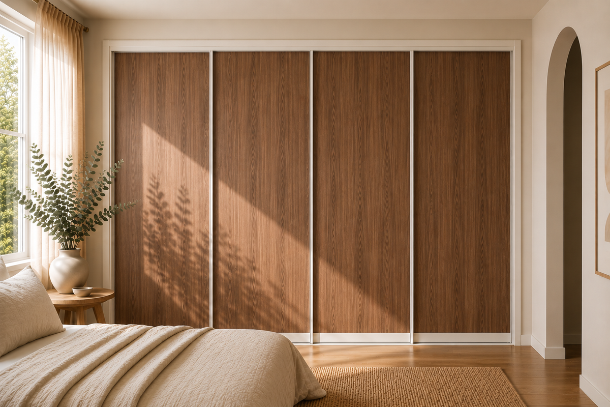 Polytec Sliding Wardrobe Doors — Florentine Walnut