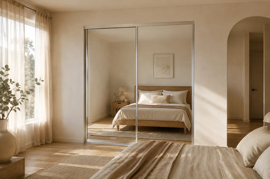 Standard Framed Sliding Wardrobe Doors — Mirror