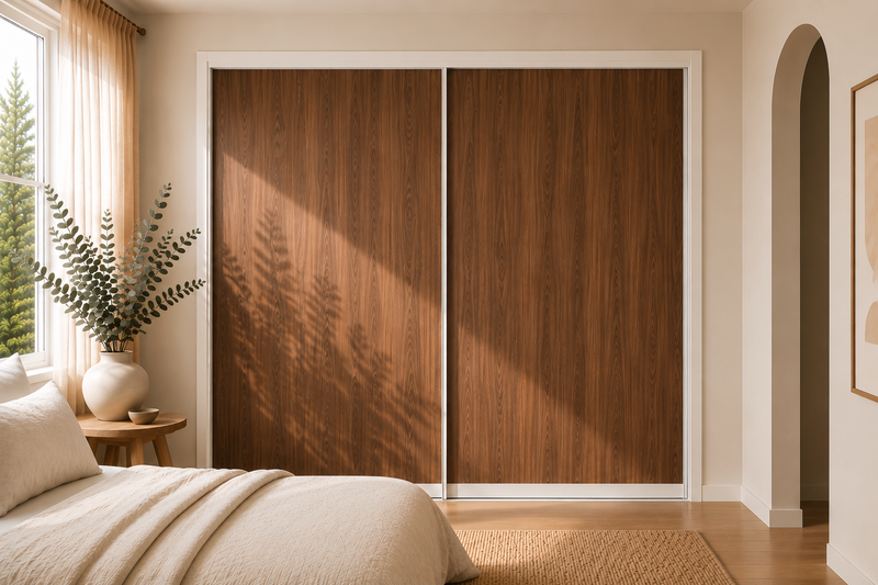 Polytec Sliding Wardrobe Doors — Notaio Walnut