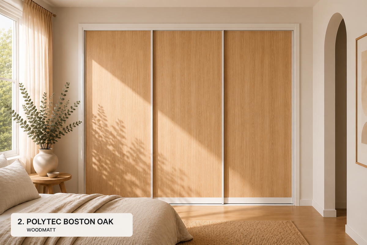 Polytec Sliding Wardrobe Doors — Boston Oak