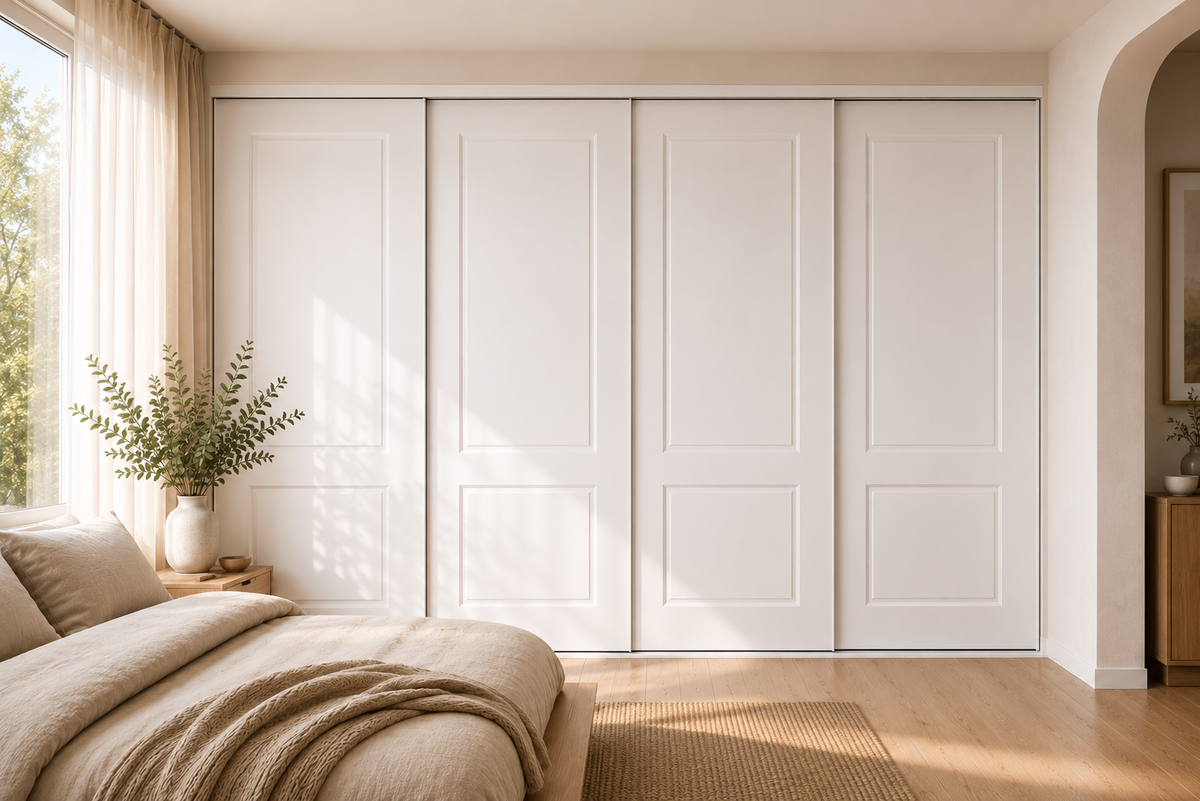 MDF Routed Sliding Wardrobe Doors — Sutherland