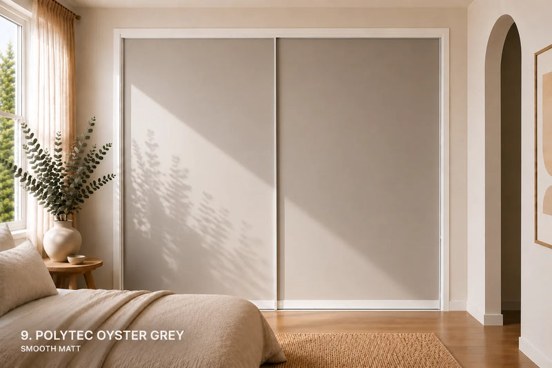 Polytec Sliding Wardrobe Doors — Oyster Grey
