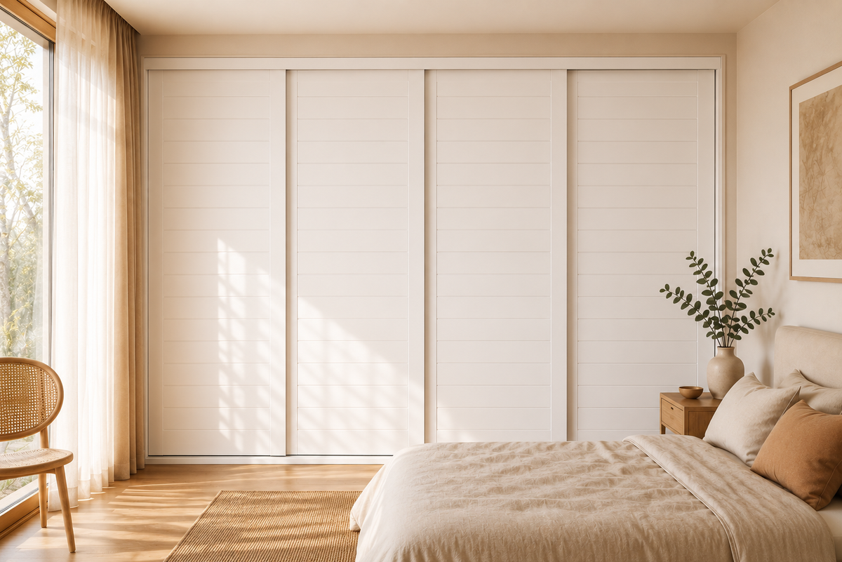 MDF Routed Sliding Wardrobe Doors — Downy