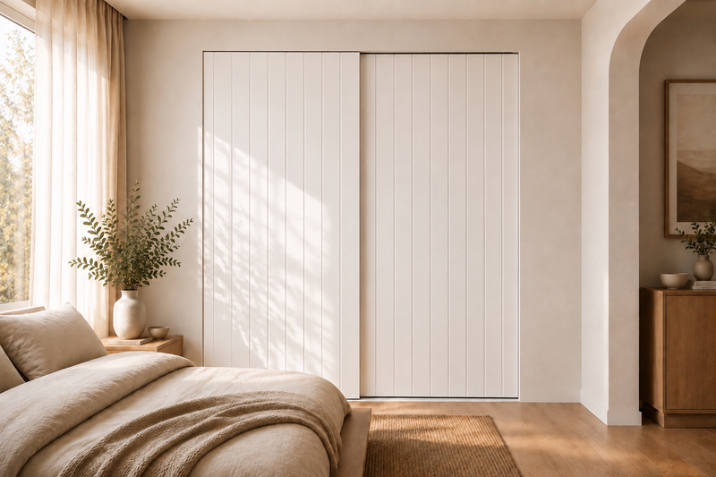 MDF Routed Sliding Wardrobe Doors — Classic VJ