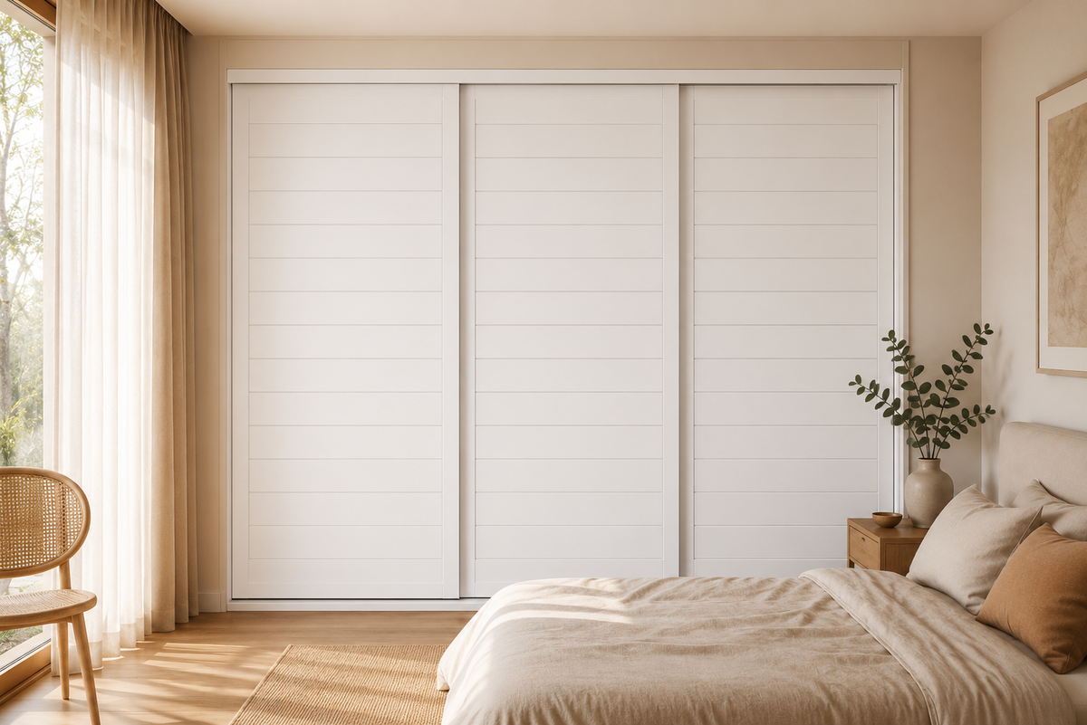 MDF Routed Sliding Wardrobe Doors — Downy