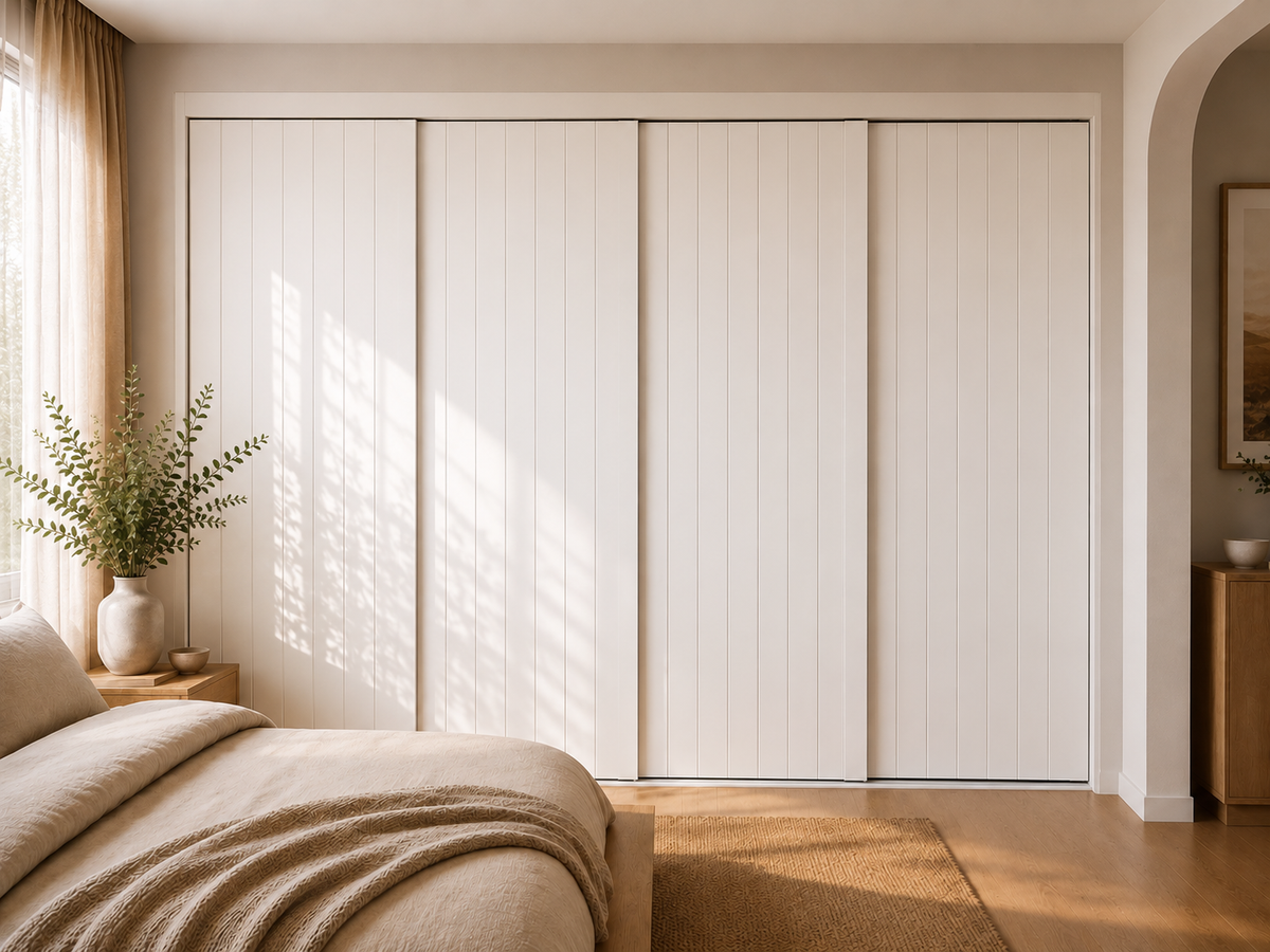 MDF Routed Sliding Wardrobe Doors — Classic VJ