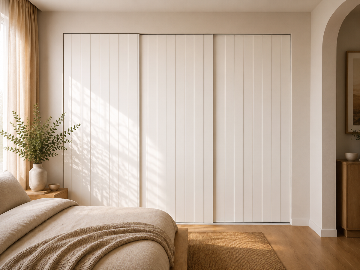 MDF Routed Sliding Wardrobe Doors — Classic VJ