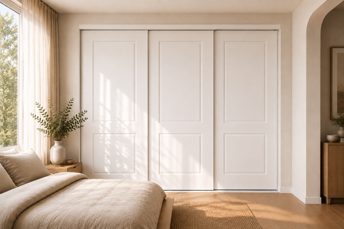 MDF Routed Sliding Wardrobe Doors — Sutherland