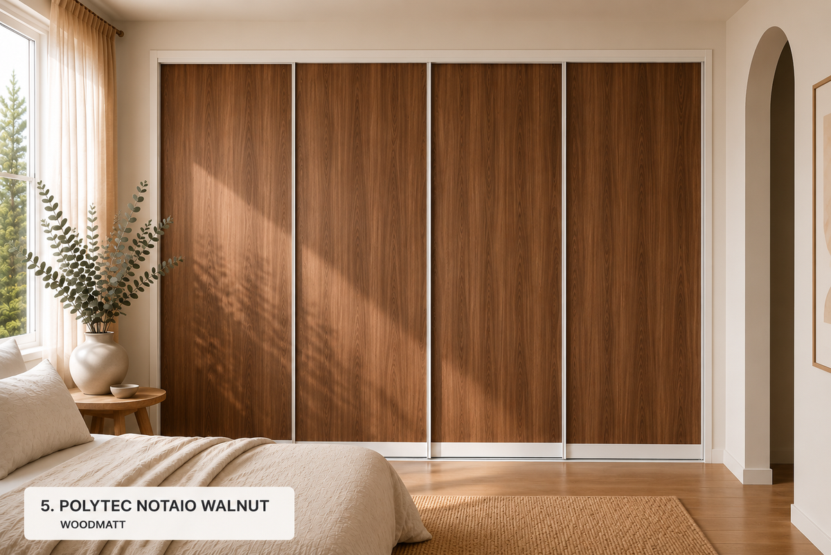 Polytec Sliding Wardrobe Doors — Notaio Walnut