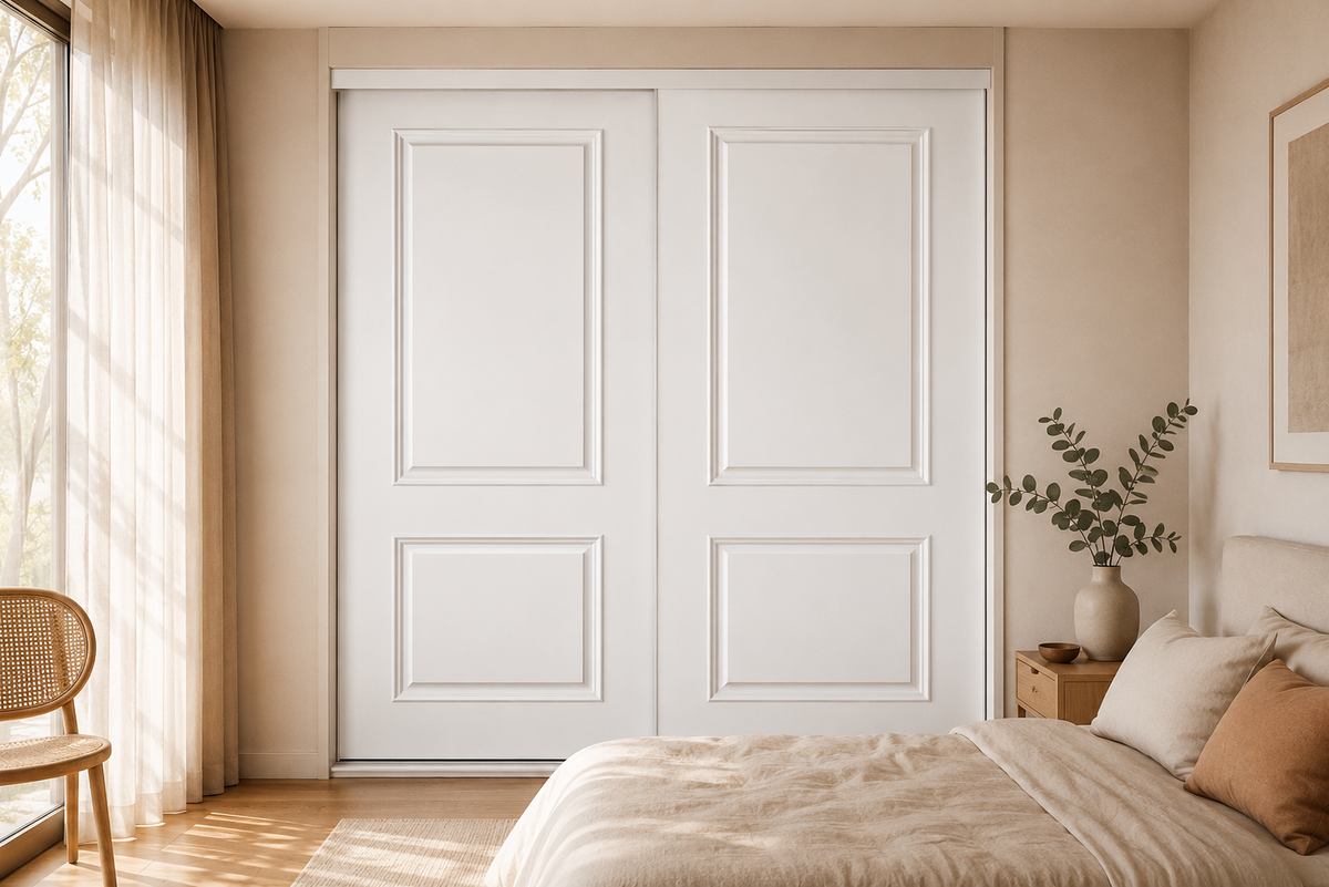 MDF Routed Sliding Wardrobe Doors — Colonial 2