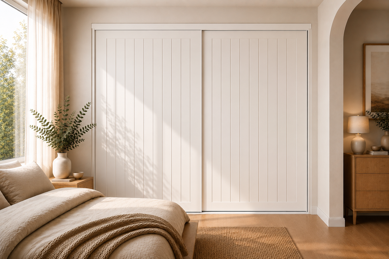 MDF Routed Sliding Wardrobe Doors — Ranch