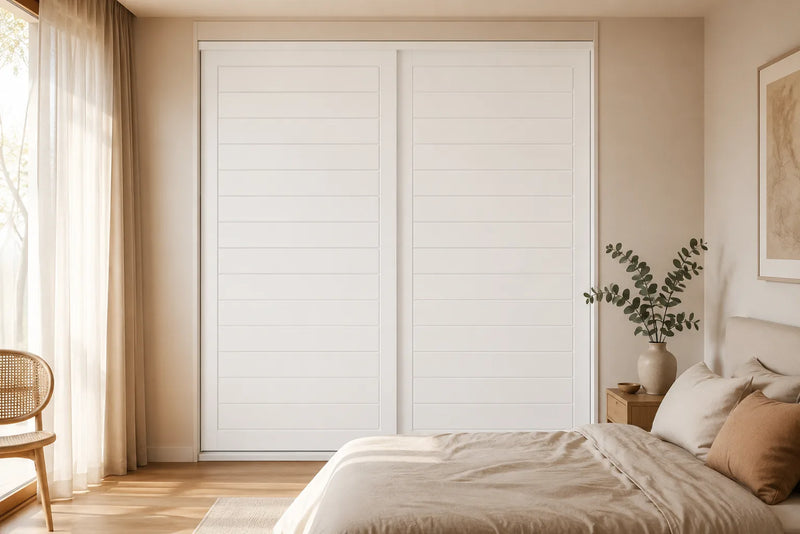MDF Routed Sliding Wardrobe Doors — Downy