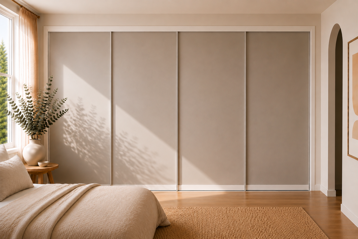 Polytec Sliding Wardrobe Doors — Oyster Grey