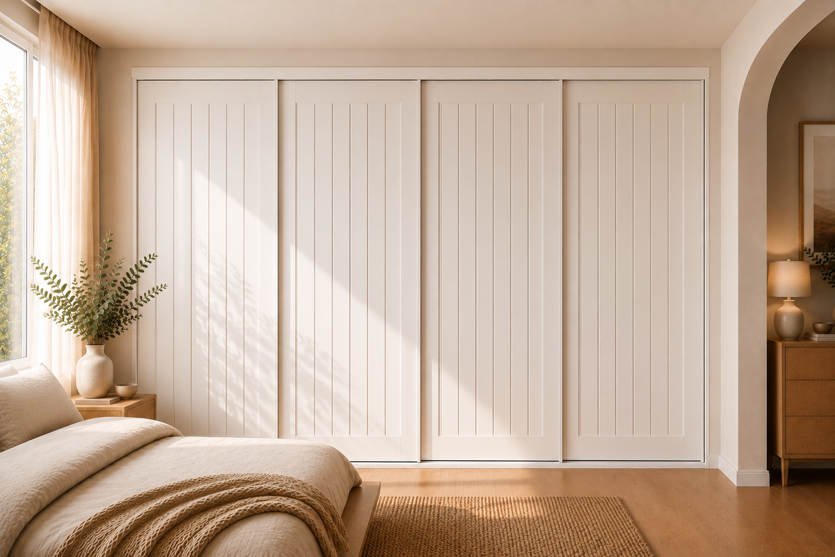 MDF Routed Sliding Wardrobe Doors — Ranch