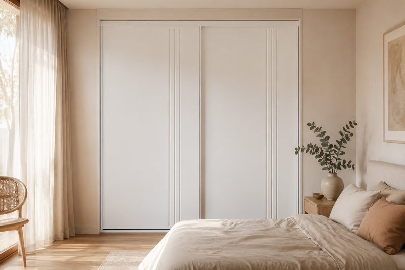 MDF Routed Sliding Wardrobe Doors — Sandringham
