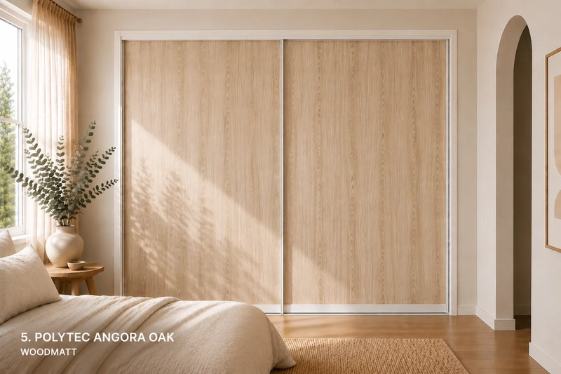 Polytec Sliding Wardrobe Doors — Angora Oak