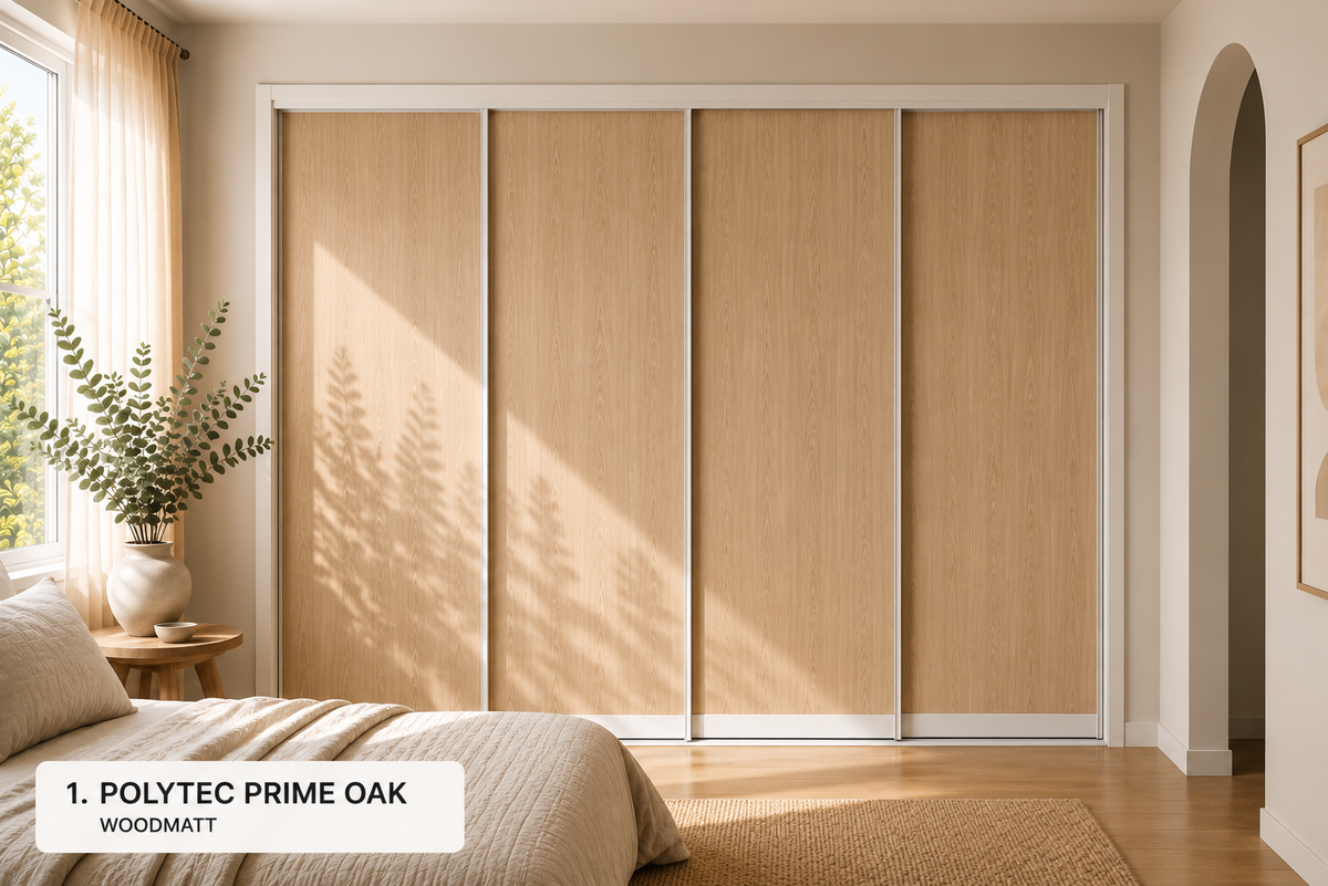 Polytec Sliding Wardrobe Doors — Prime Oak