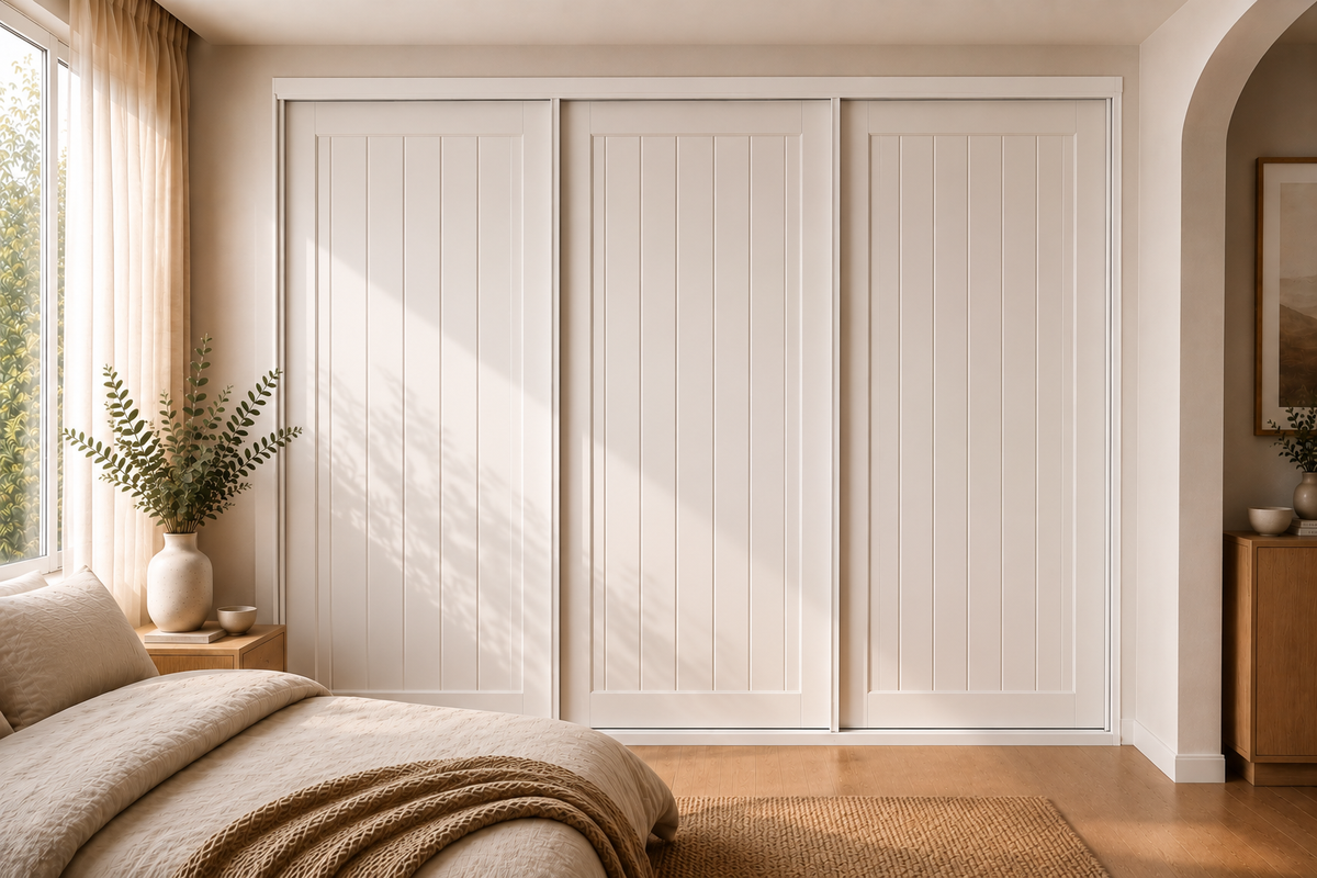 MDF Routed Sliding Wardrobe Doors — Ranch