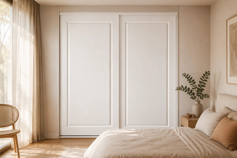 MDF Routed Sliding Wardrobe Doors — Colonial 1