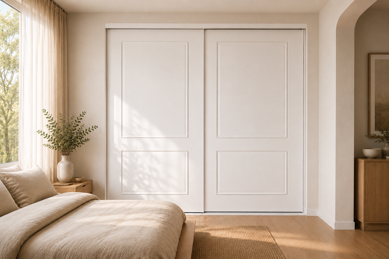 MDF Routed Sliding Wardrobe Doors — Sutherland