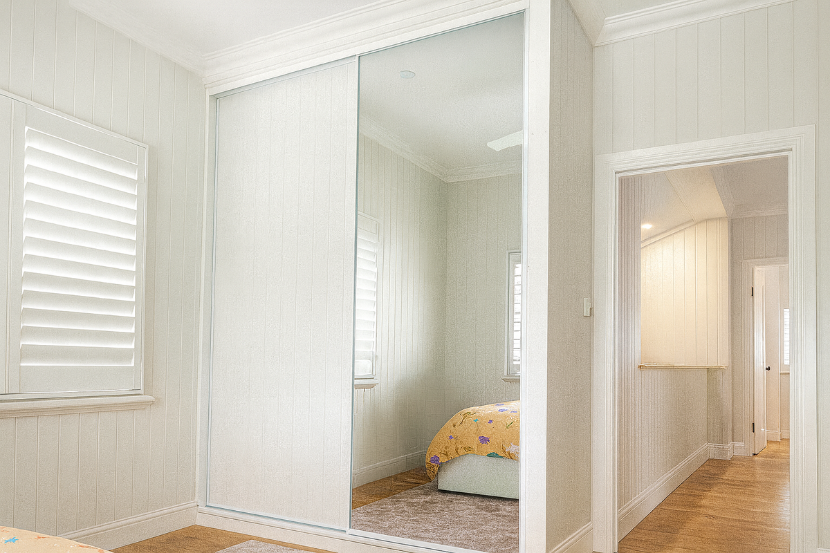 MDF Routed Sliding Wardrobe Doors — Classic VJ