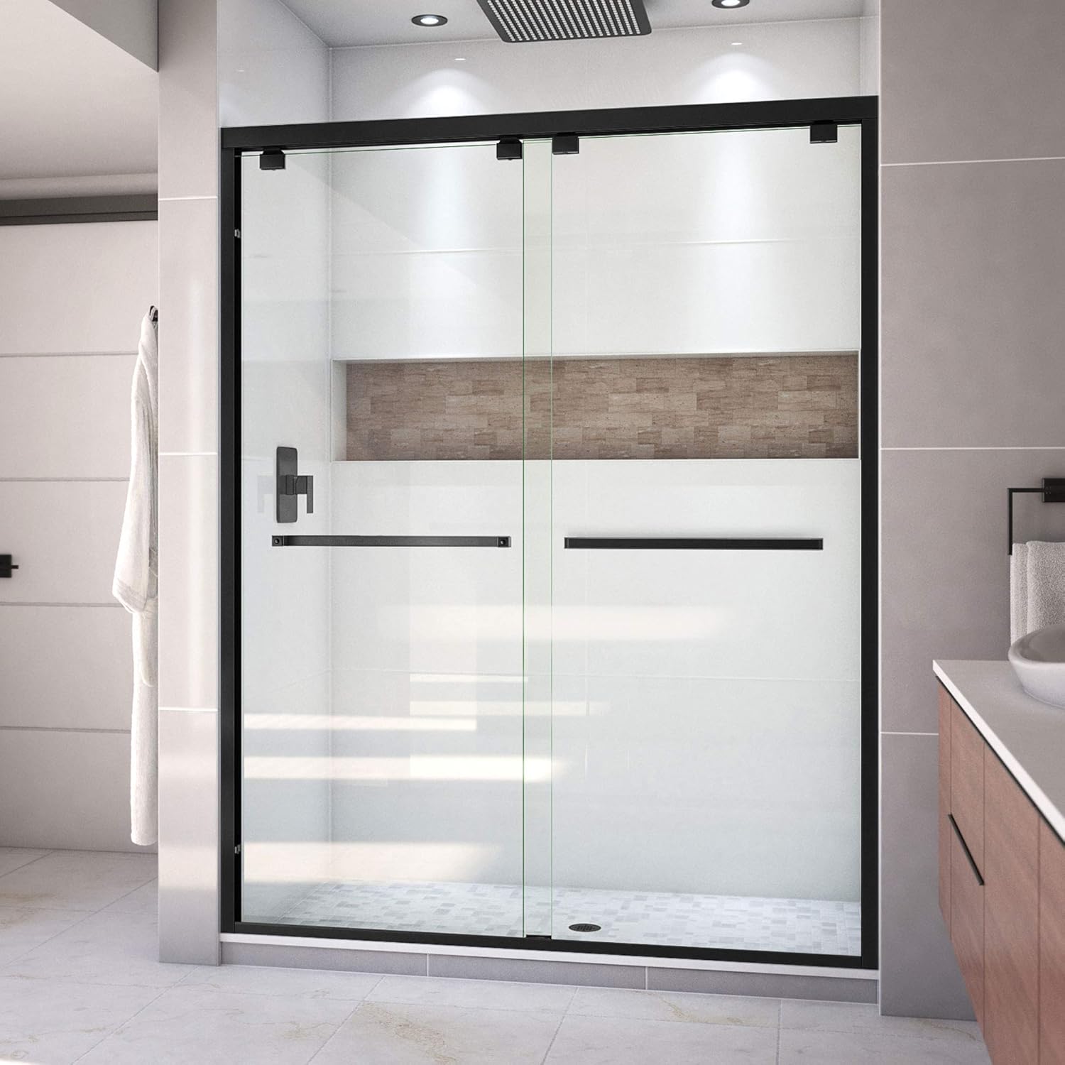 Semi-Frameless Shower Screens