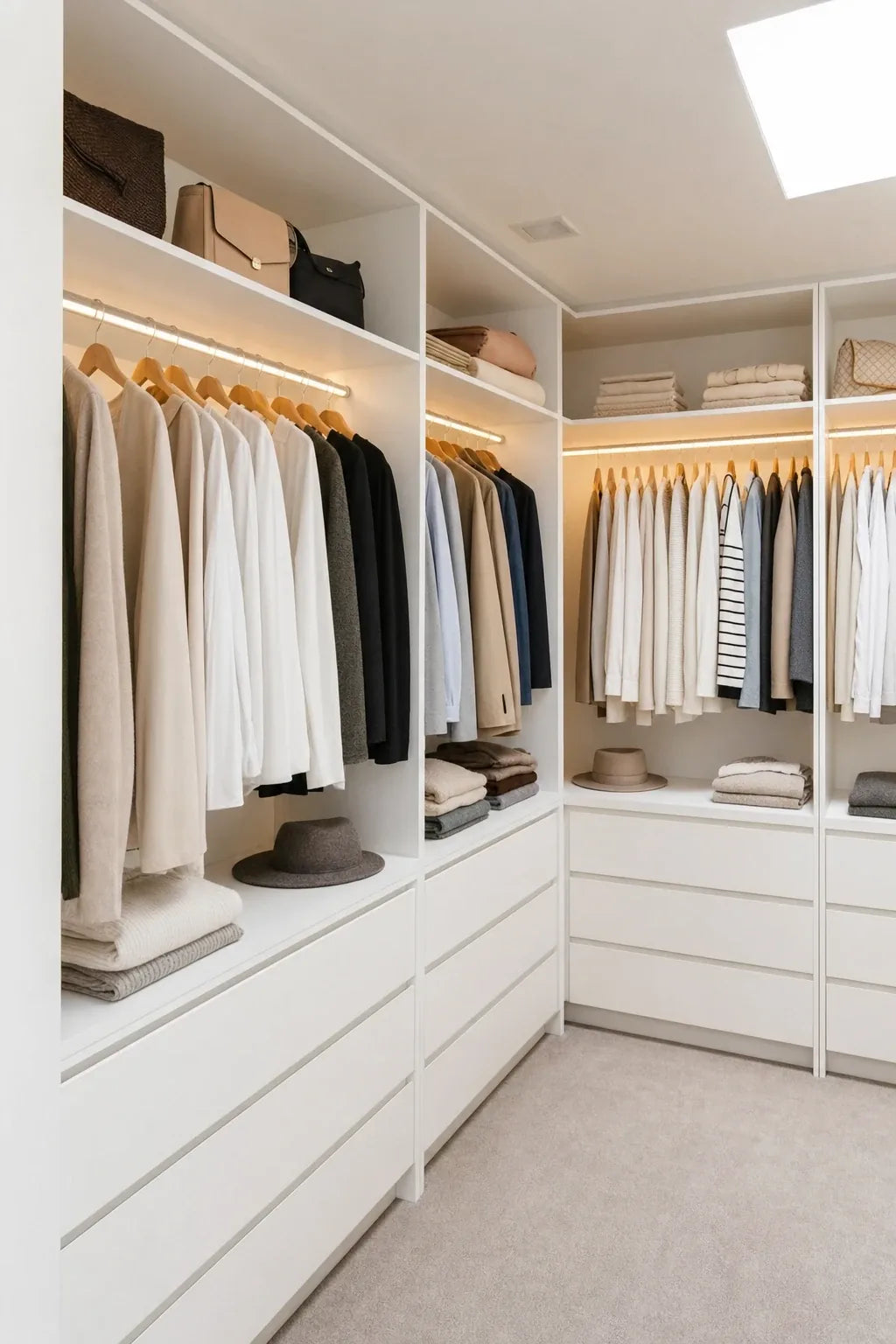 Walk-in corner units